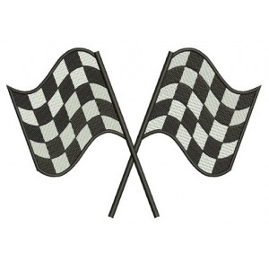 Racing Checkered Flag Filled Machine Embroidery Digitized Design Design Pattern - Instant Download - 4x4 , 5x7, and 6x10 -hoops